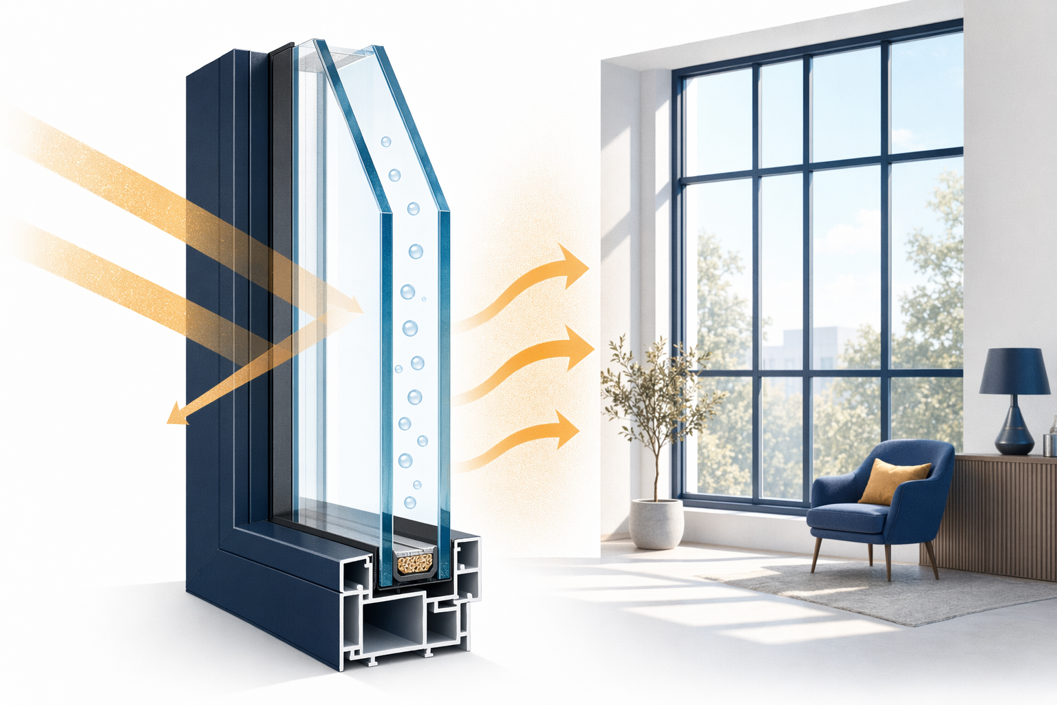 Illustration for Energy-efficient windows