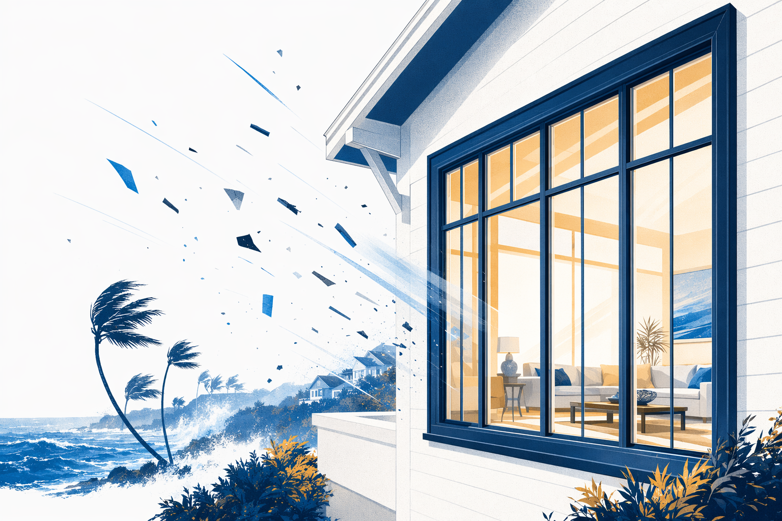 Illustration for Storm & impact windows